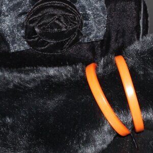 (2) BAKELITE BANGLES Apricot Pumpkin Orange Squared VTG from Grandmas stash